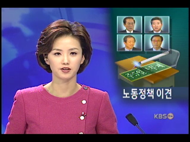 대선후보, 주5일 근무제 등 노동정책 비교 