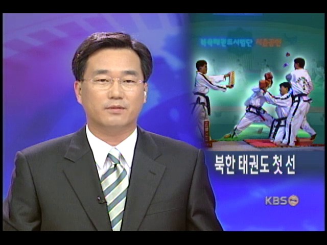 북한 태권도 시범단 공연 