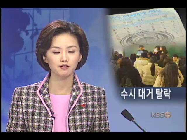 수시합격자 10∼60% 탈락 비상 