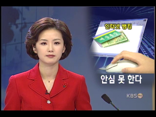 인터넷 뱅킹도 안전에 구멍 