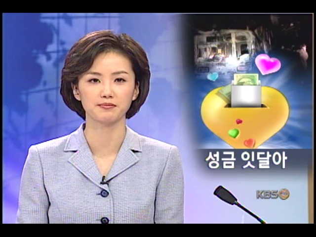 지하철참사 성금 결산 