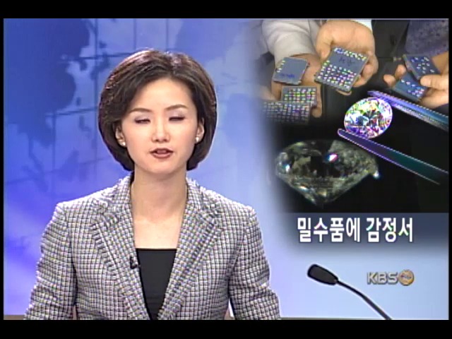 보석 감정원 낀 다이아 밀수 