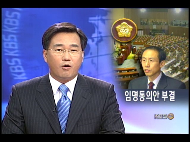 감사원장 임명 동의안 부결 