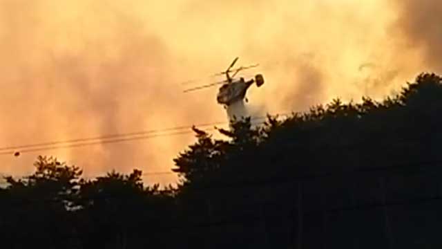 [제보 영상] 거센 불길…울진 산불 번져 주민 대피