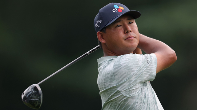 ‘252야드 홀인원’ 김시우, <br>PGA 챔피언십 2R 2위