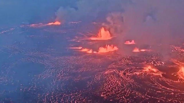 미국 하와이 킬라우에아 화산 석 달 만에 분화 재개