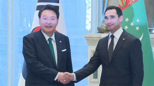 한-투르크메니스탄 정상 “경제 협력 확대·북한 완전한 비핵화”