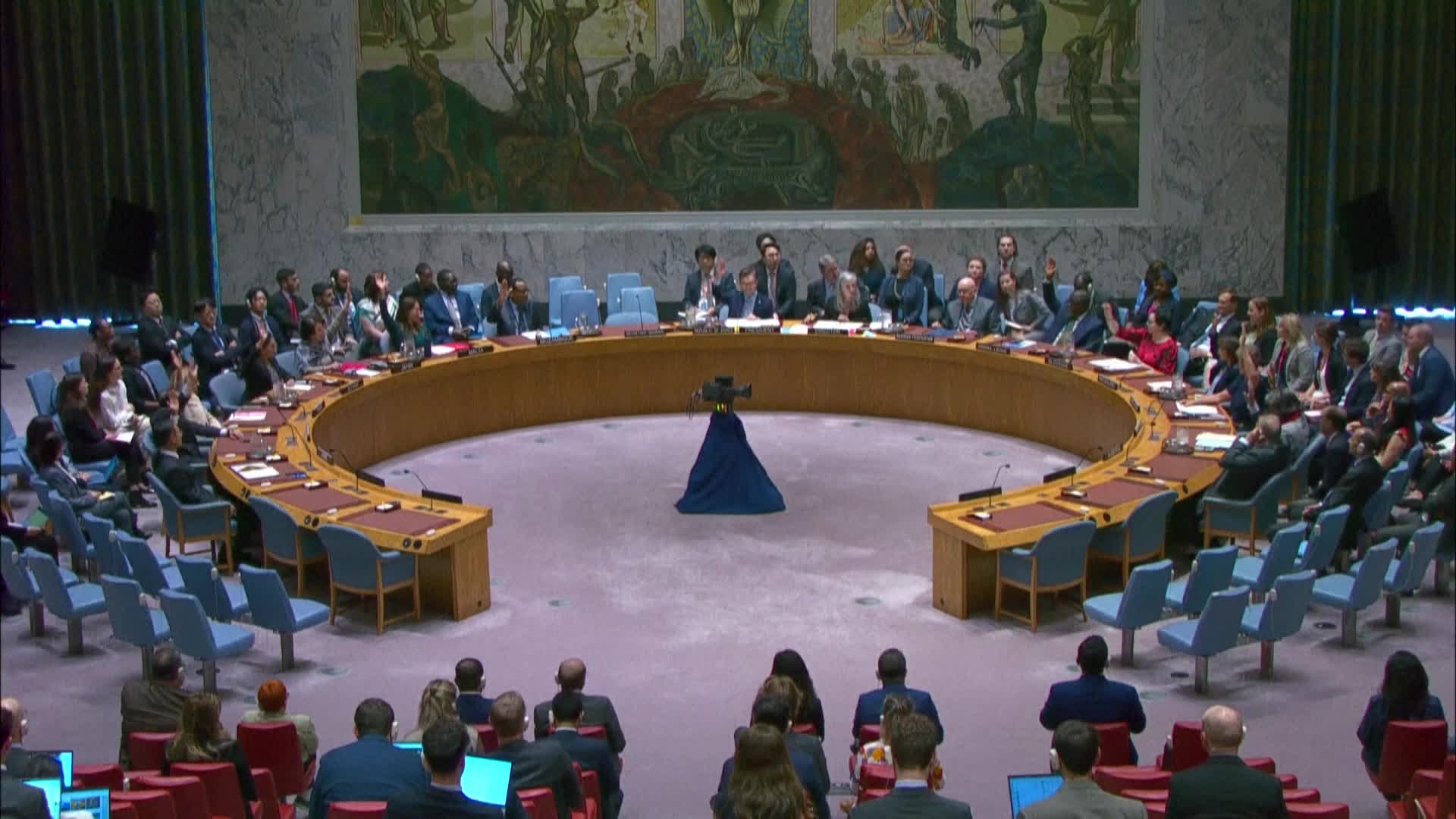 유엔 안보리, 미국 제안 <br>‘가자 지구’ 휴전안 결의