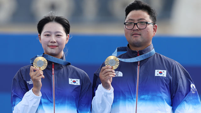 김우진·임시현, 양궁 혼성전<br> 금메달로 2관왕