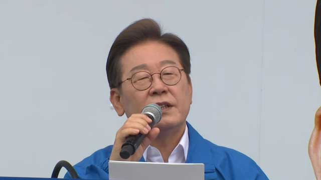 이재명 “동학 정신이 나라 살려”…국민의힘 탈당 김상욱 지원 유세