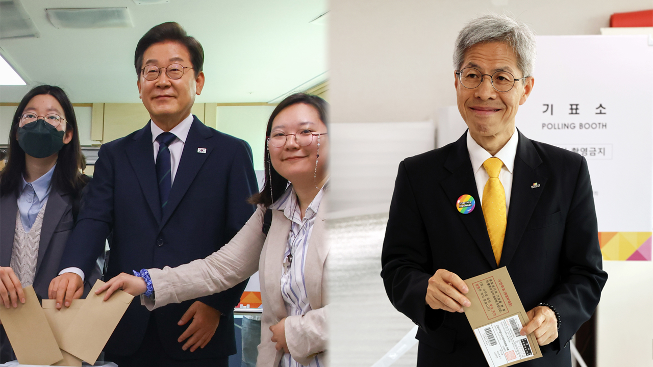 이재명, 신촌에서 사전투표…민주당 “김문수, ‘내란 꼭두각시’로 인천 상륙”