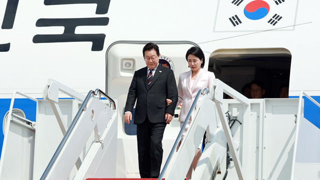 이 대통령 미국 도착…사흘 간 방미 일정 시작