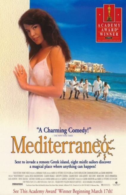 카스텔로리조 섬에서 촬영된 영화 ‘지중해’의 포스터