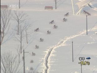 하늘에서 본 100년 만의 폭설