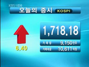 코스피 1,718.18 코스닥 555.90