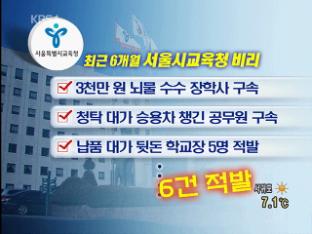 서울교육청 ‘비리 속출’…뒤늦은 대책
