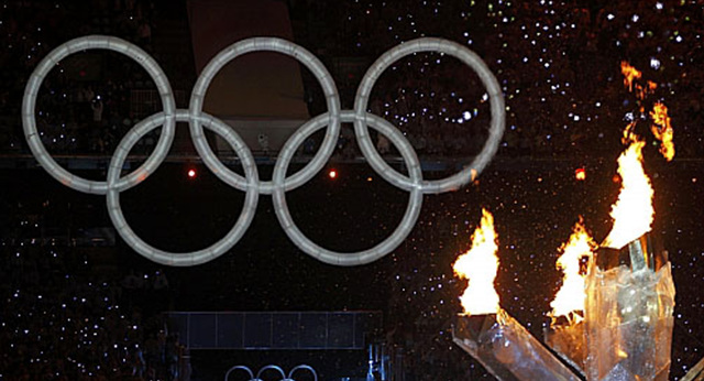 2010밴쿠버동계올림픽 개막식이 13일(한국시간) 밴쿠버 BC플레이스 스타디움에서 열렸다. 사진은 올림픽 성화의 모습.