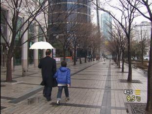 전국에 비, 오후에 점차 그쳐