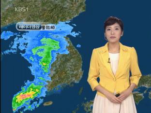 전국 비…강원 산간 대설주의보
