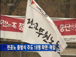 전공노 출범식 주도 18명 파면·해임
