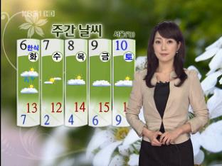내일 전국 대체로 맑고, 밤에 중부 빗방울