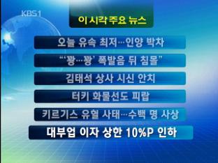 [주요뉴스] 오늘 유속 최저…인양 박차 外