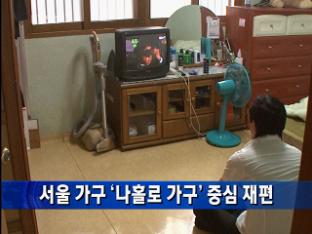 서울 가구 ‘나홀로 가구’ 중심 재편