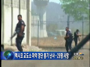 멕시코 교도소 마약 갱단 총기 난사…29명 사망