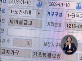 감사원 “복지 급여 수급 대상자 관리 부실”