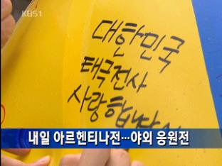 내일 아르헨티나전…야외 응원전