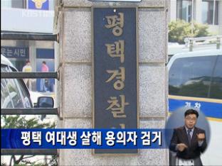 평택 여대생 살해 용의자 검거