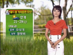 월드컵 거리응원 무난…내일 남부 장맛비