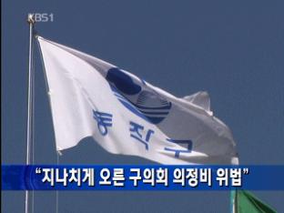 “지나치게 오른 구의회 의정비 위협”