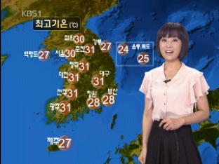 장마전선 북상…모래까지 중부 많은 비