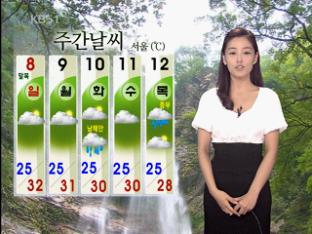 서울·경기·강원 영서, 벼락 동반 많은 비