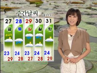 중부 국지성 호우…내일 오후 곳곳 소나기