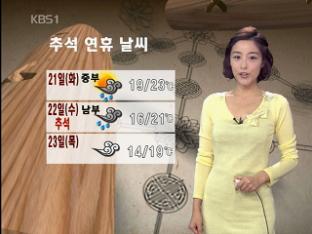 맑고 큰 일교차…아침 내륙 안개
