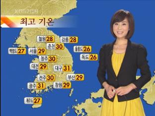 쾌청한 하늘·큰 일교차…늦더위 계속