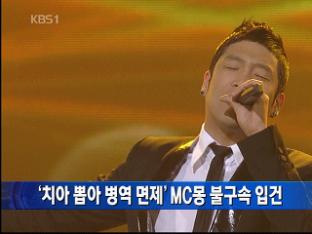 ‘치아 뽑아 병역 면제’ MC몽 불구속 입건