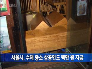 서울시, 수해 중소상공인도 100만 원 지급