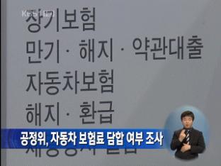 공정위, ‘자동차 보험료’ 담합 전격 조사