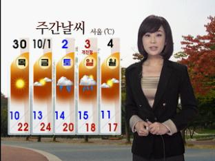 맑고 일교차 큰 날씨…주말 비 소식