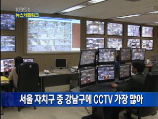 서울 자치구 중 강남구에 CCTV 가장 많아