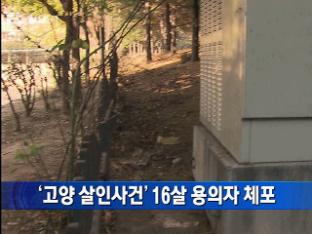 ‘고양 살인사건’ 16살 용의자 체포