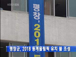 평창군, 2018 동계올림픽 유치 붐 조성
