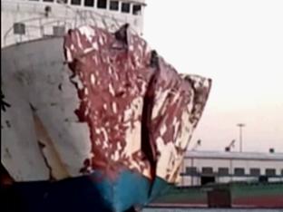 여객선-화물선 정면 충돌…대형참사 날 뻔