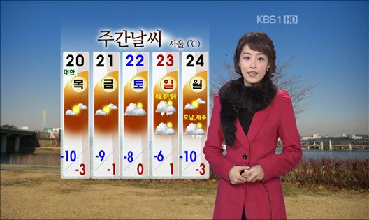 주말에 일시 예년기온 회복
