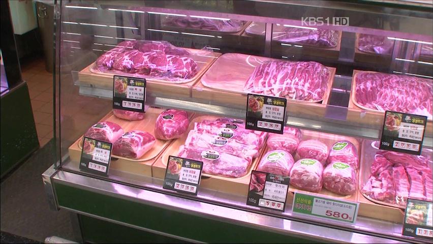 구제역 확산에 돼지고기 값 상승