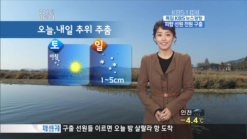 서울·경기·충남·서해안 눈…추위 주춤