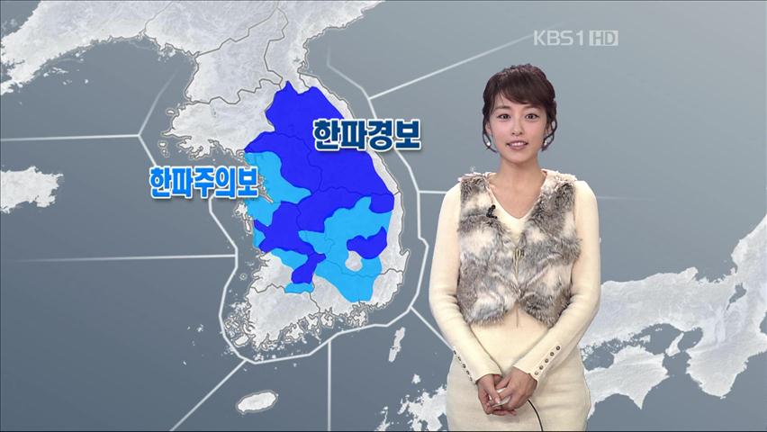 전국 대부분 한파 특보